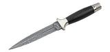 Boker Dague MG-42 acier Damas lame 135 mm lame spear point fil lisse