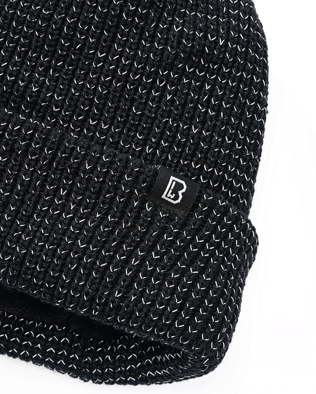 Bonnet Brandit Reflection en maille à fil réfléchissant doublure polaire revers repliable