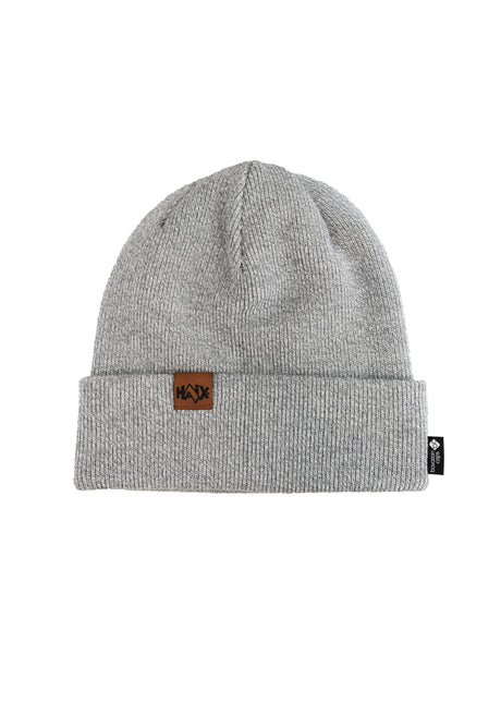 Bonnet Haix BC Beanie laine vierge et polyacrylique écusson cuir bord repliable