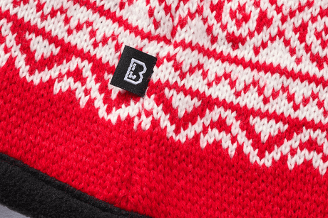 Bonnet à pompon Brandit Snow Cap en maille polyacrylique avec insert polaire doux