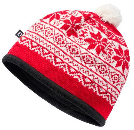Bonnet à pompon Brandit Snow Cap en maille polyacrylique avec insert polaire doux