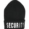 Bonnet à revers Mil-Tec en acrylique avec inscription Security brodée sur le devant