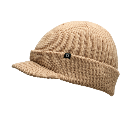 Bonnet à visière Brandit Shield en maille épaisse double épaisseur visière 5,5 cm