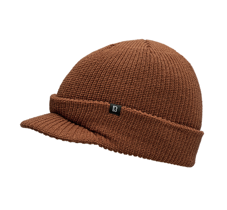 Bonnet à visière Brandit Shield en maille épaisse double épaisseur visière 5,5 cm