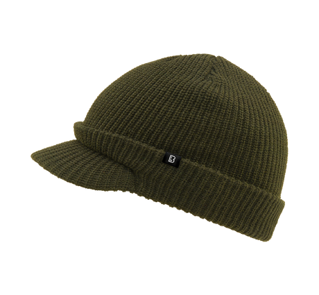 Bonnet à visière Brandit Shield en maille épaisse double épaisseur visière 5,5 cm