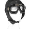 Bonnet d'aviateur Mil-Tec en cuir de bovin doublé coton boucles de réglage menton et nuque
