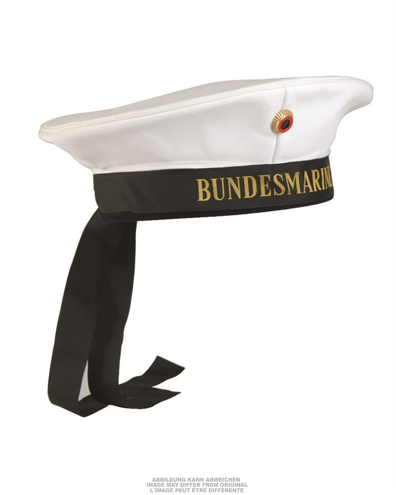 Bonnet de marin de la marine allemande à ruban, doublure polyester, occasion, lot de 5