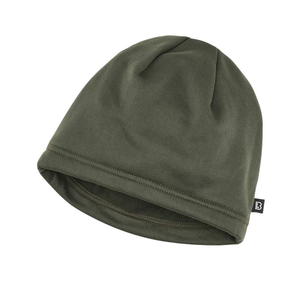 Bonnet polaire Brandit Fleece Cap Ice en polyester léger de 22 g coupe élastique