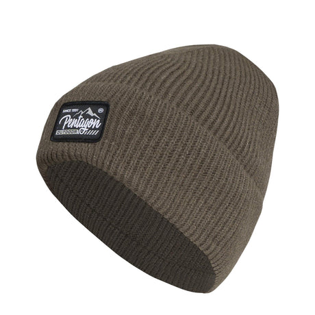 Bonnet tricoté Pentagon Polaris 100% acrylique maille souple à revers repliable