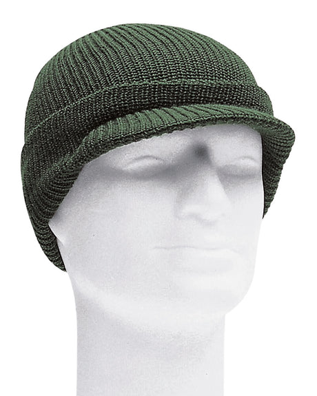 Bonnet type US Watch Cap Mil-Tec en polyacrylique tricoté avec visière courte