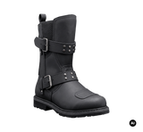 Bottes Brandit Bikerboot cuir mat glissière latérale deux boucles renfort de sélecteur