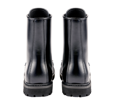 Bottes Brandit Budapester Phantom 10 œillets cuir perforé coque d'acier semelle cousue