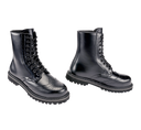 Bottes Brandit Budapester Phantom 10 œillets cuir perforé coque d'acier semelle cousue