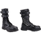 Bottes Brandit Grid Phantom cuir 14 œillets tige ajourée deux boucles coque d'acier