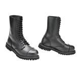 Bottes Brandit Phantom 14 œillets cuir tige montante coque d'acier semelle vissée