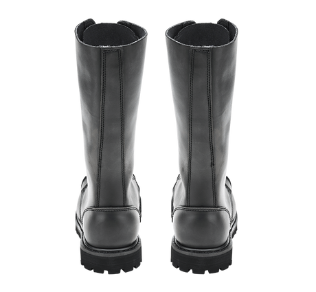 Bottes Brandit Phantom 20 œillets cuir tige très haute coque d'acier semelle vissée