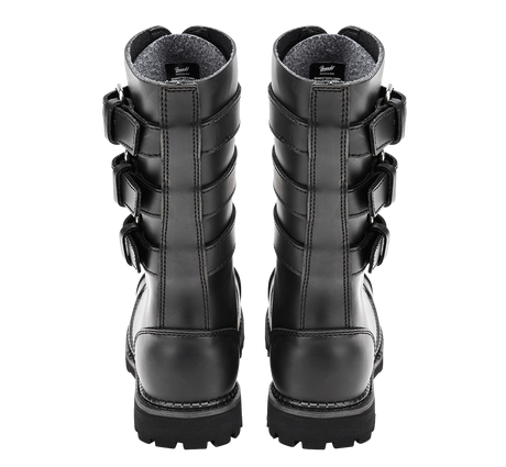 Bottes Brandit Phantom Buckle cuir trois boucles tige montante coque d'acier