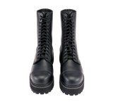 Bottes Brandit Plateau Phantom 14 œillets cuir semelle plateforme cousue coque d'acier