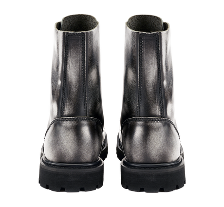 Bottes Brandit Rub Off Phantom 10 œillets cuir patiné coque d'acier pointures britanniques