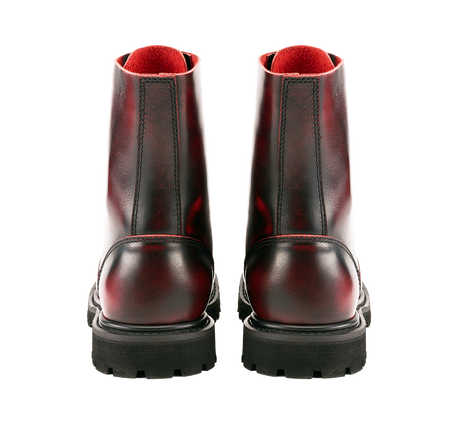 Bottes Brandit Rub Off Phantom 10 œillets cuir patiné coque d'acier pointures britanniques