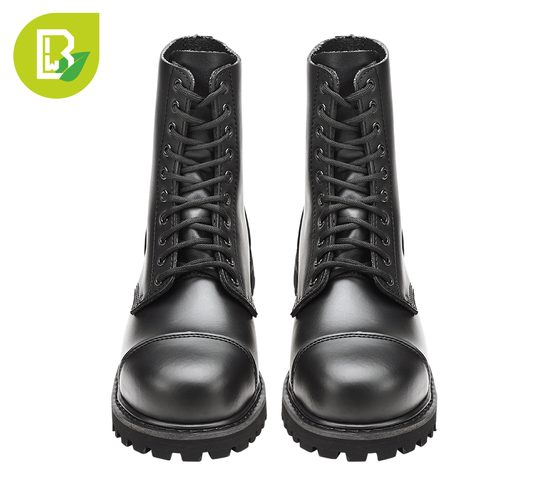 Bottes Brandit Vegantom 10 œillets tige polyuréthane doublure coton coque d'acier
