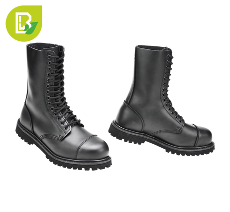 Bottes Brandit Vegantom 14 œillets tige polyuréthane doublure coton coque d'acier