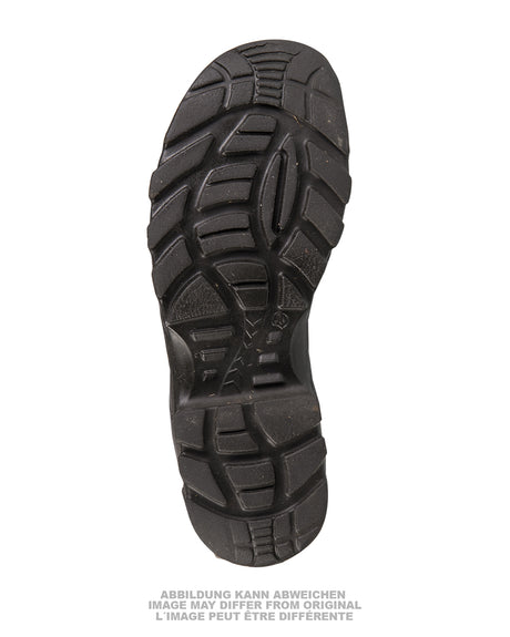 Bottes à lacets de sapeur-pompier Baltes de la Bundeswehr, surplus militaire d'occasion
