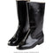 Bottes à tige féminines est-allemandes à semelle caoutchouc, surplus d'occasion