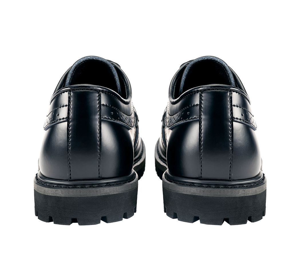 Bottines Brandit Budapester Phantom 4 œillets cuir perforé coque d'acier semelle cousue