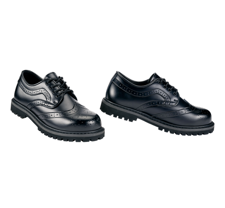 Bottines Brandit Budapester Phantom 4 œillets cuir perforé coque d'acier semelle cousue