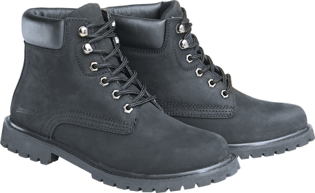 Bottines Brandit Kenyon cuir velours six points de serrage semelle caoutchouc à crampons