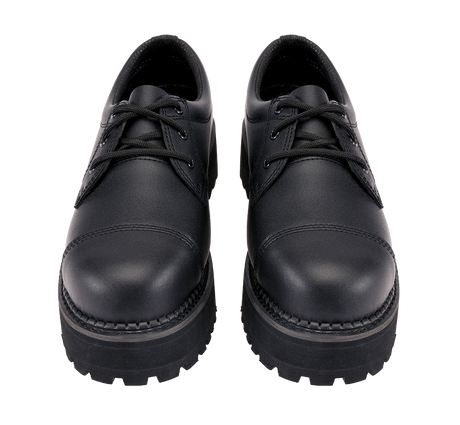 Bottines Brandit Plateau Phantom 3 œillets cuir semelle plateforme coque d'acier