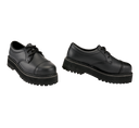 Bottines Brandit Plateau Phantom 3 œillets cuir semelle plateforme coque d'acier