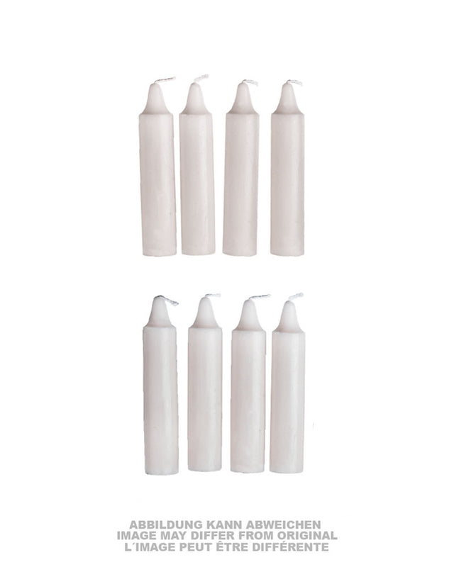 Bougies de veille de l'armée suisse en paraffine, lot de huit, occasion