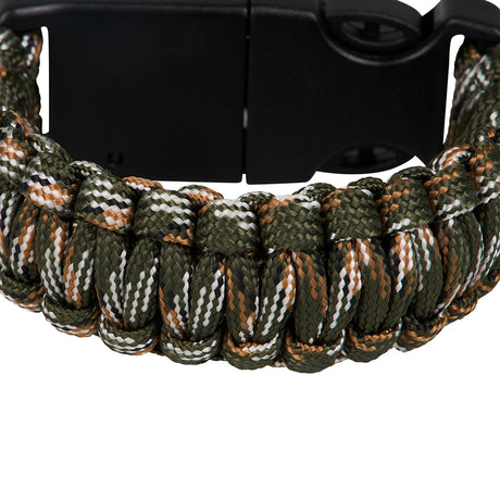 Bracelet de survie en paracorde Ares avec sifflet boussole allume-feu et lame