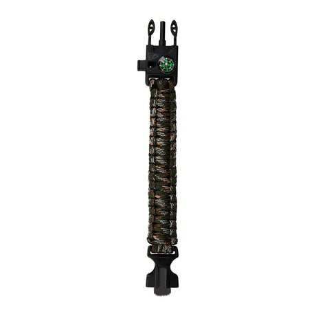 Bracelet de survie en paracorde Ares avec sifflet boussole allume-feu et lame