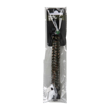 Bracelet de survie en paracorde Ares avec sifflet boussole allume-feu et lame