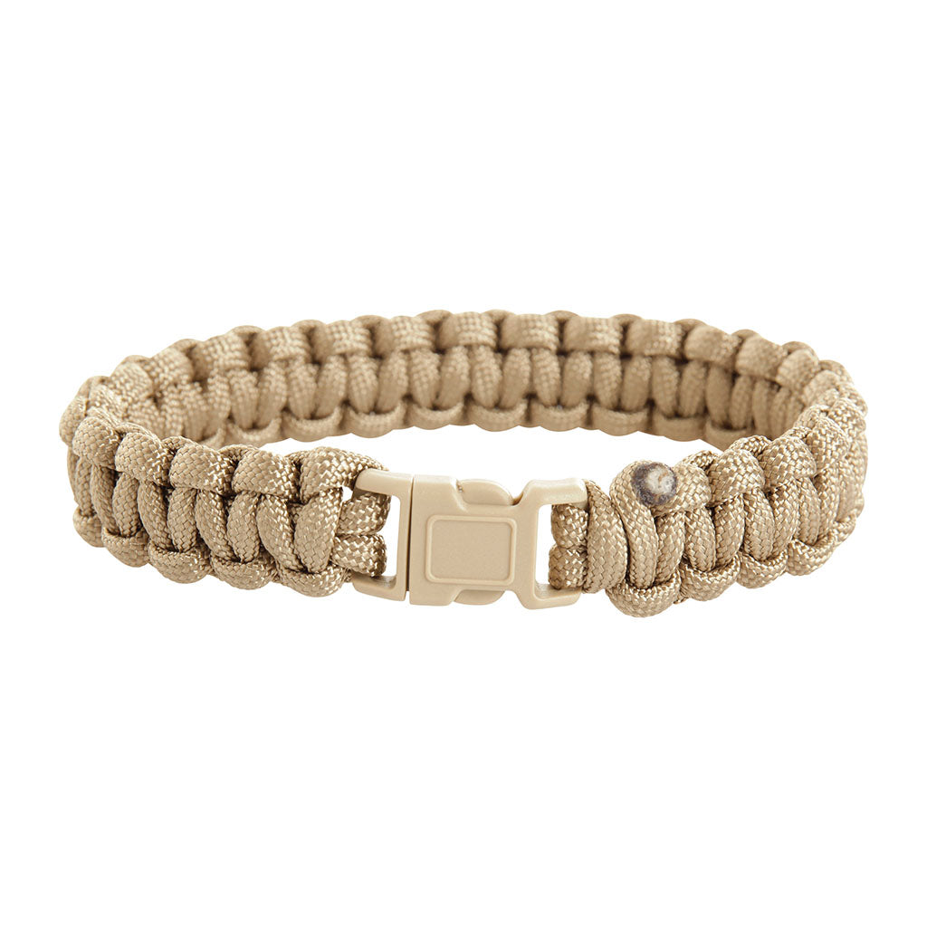 Bracelet en paracorde nylon tressée Ares 15 mm de large pour bivouac et arrimage
