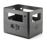 Brasero Haix Fire Box en acier Corten 9,8 kg empilable avec décapsuleur intégré