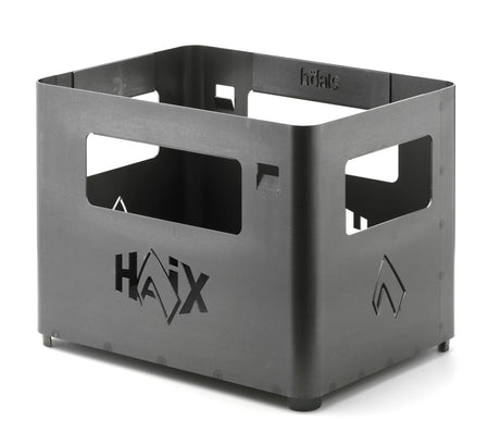 Brasero Haix Fire Box en acier Corten 9,8 kg empilable avec décapsuleur intégré