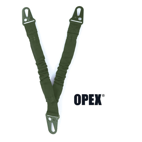 Bretelle de combat 3 points nylon 37,5 mm à boucles métal ouverture rapide