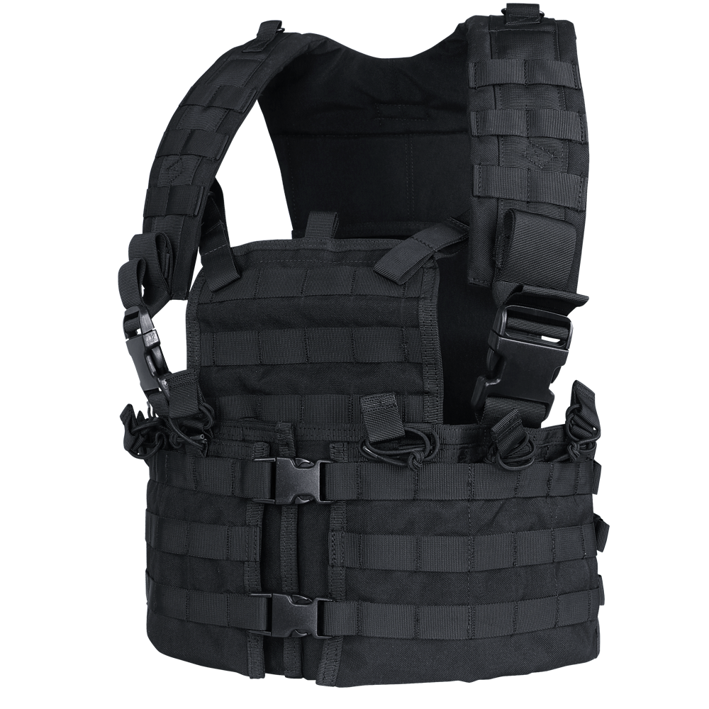 Gilet chest rig Condor Modular Chest Set six porte-chargeurs et porte-eau intégré