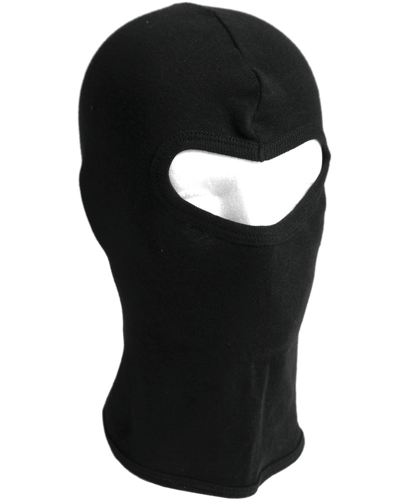 Cagoule Mil-Tec en coton côtelé fin avec ouverture aux yeux pour port sous casque