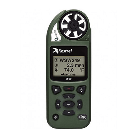 Calculateur de tir Kestrel Meters 5500 LINK + VANE MOUNT