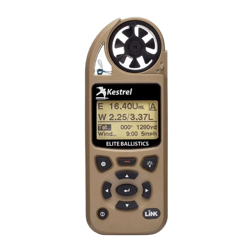 Calculateur de tir 5700 ELITE BALISTIC + LINK Kestrel Meters - Coyote - Welkit.com