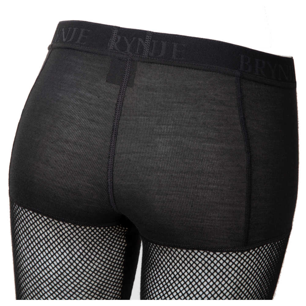 Caleçon long femme Brynje Super Thermo résille polypropylène avec renforts genoux