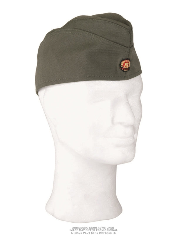 Calot d'officier est-allemand en laine et polyester, stock ancien neuf