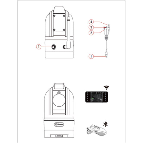 Caméra thermique dôme Nocpix M6T25S capteur 640 x 512 px télémètre 1200 m IP56