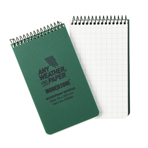Carnet Modestone tout-temps militaire format de poche 100 pages 76 x 130 mm