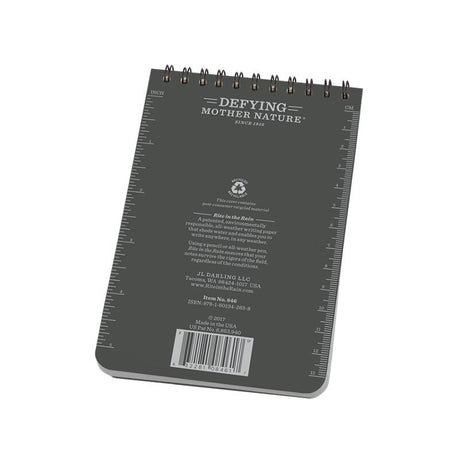 Carnet Rite In The Rain à spirale supérieure 10 × 15 cm 100 pages couverture Polydura